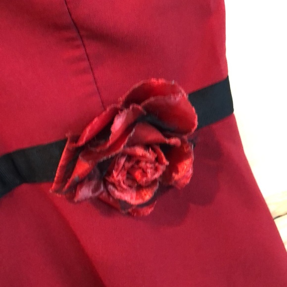 Ruby Rox || Vintage Strapless Fit and Flare Red Mini Dress - Picture 4 of 11